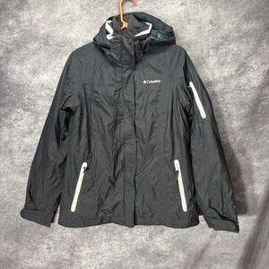 Columbia Womens Interchange 3 in 1 Jacket Black Shell Fleece Liner Size M